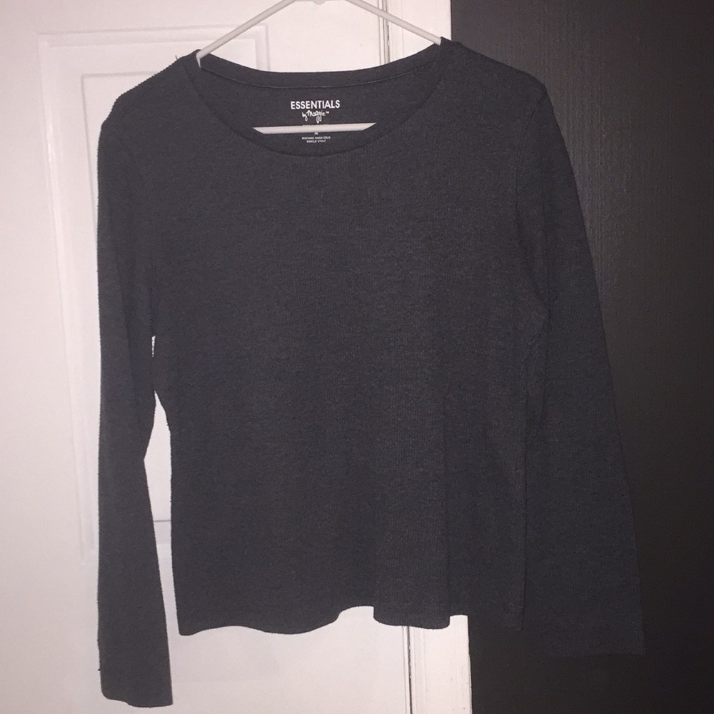 Dark grey top